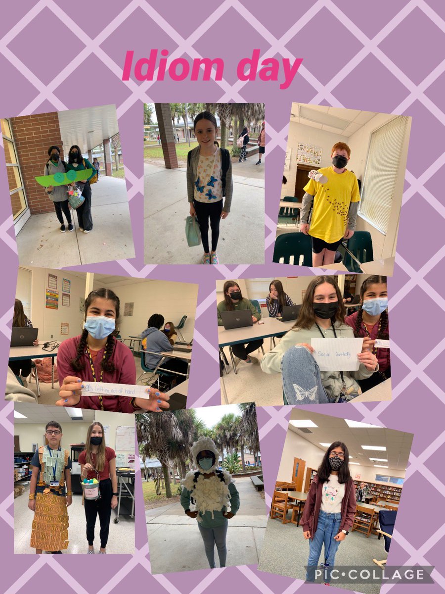 HinsonCenter's tweet photo. Literacy Week is going well @Hinson110 @HinsonHurrican1  and students are enjoying the celebration! Idiom day and team Jersey day were a success 😊 https://t.co/68QCJwc6nN
