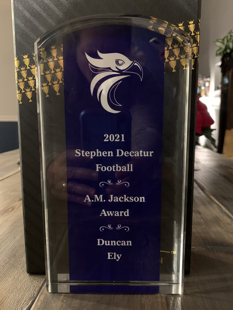 Audra_Ely's tweet photo. Proud momma!  @DuncanEly4 received the A.M. Jackson award for 2021. https://t.co/DXm6OYLaw3