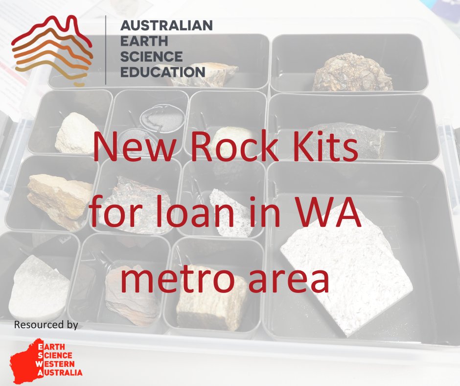 EarthScienceWA's tweet image. #WA New for 2022! We have basic rock kits available for loan. The kits contain examples of each of the main rock types, suitable for both primary &amp;amp; secondary classes.
Schools in Perth metro area can arrange to borrow kits for 2 week periods by contacting edwa2@ausearthed.com.au