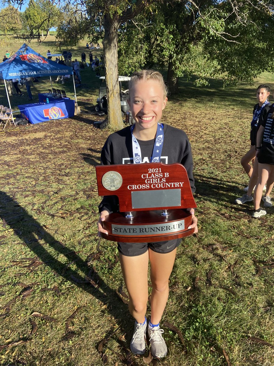 runbadgerxc's tweet photo. Congratulations Calla Wittland on your signing with Doane College.  The tigers are getting a great runner, great student, and great person!  Can't wait to see what you do at the next level! https://t.co/7wQBaskjDH