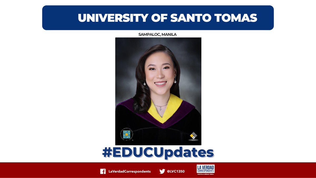 LVC1350's tweet photo. EDUCATION UPDATE | Limang estudyante ng University of Santo Tomas, kasama sa Top 10 ng katatapos lang na Medical Technology Licensure Examination.

via Nikki Paneda | La Verdad Correspondent
📷 : University of Santo Tomas https://t.co/QKyG1nXtJq