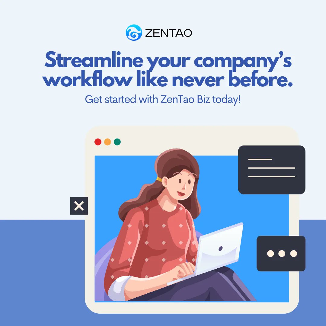 Streamline your company’s workflow like never before with ZenTao Biz. 

The powerful and optimized features allow team members to work seamlessly across organizations, giving your business a competitive edge among others!

Sign up for a free trial: zentao.pm