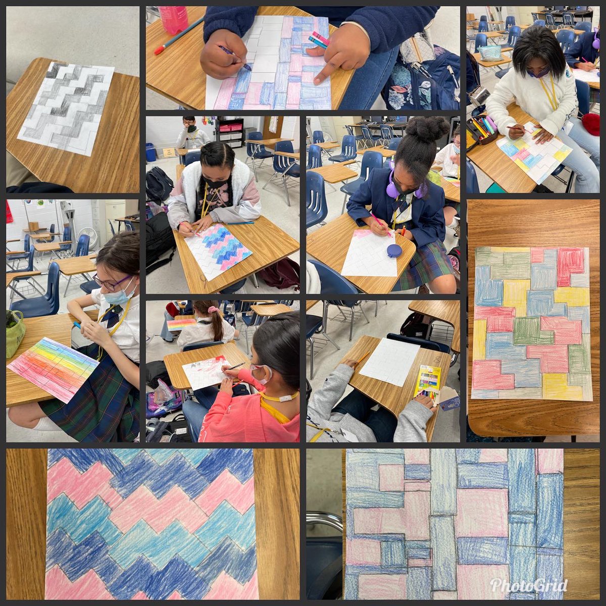 msfoster4's tweet image. Today @PhillipsPrepIB the rest my students enjoyed working in collaborative groups at Integer Operations Stations throughout our classroom. 
My STEM students enjoyed learning about and creating tessellations. #mathematicians #makesenseofmath