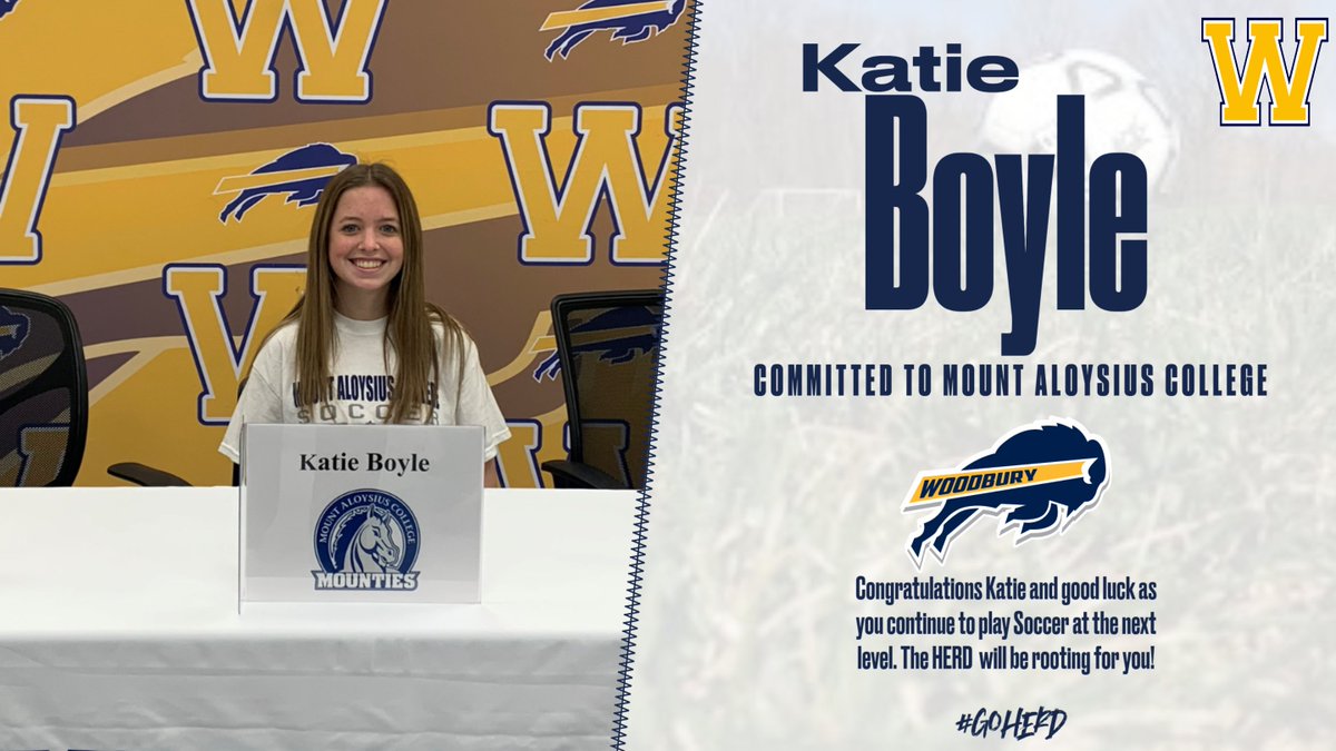 Congrats to Katie Boyle who will continue to play soccer and study nursing at Mount Aloysius College!