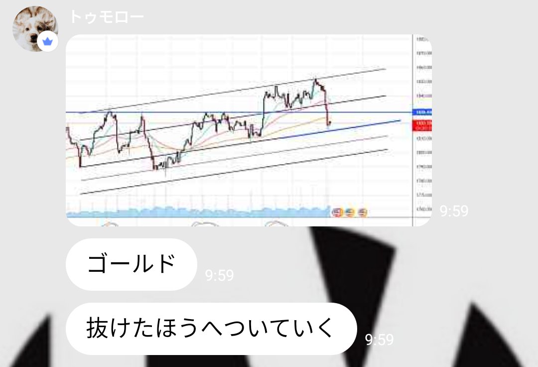 hanbe_fx's tweet photo. チャネルや水平線トレーダーがなぜチャートの右側が見えてるのか教えてあげるどん😋
#卍會  
#FXPD https://t.co/k3mBZYXJfQ