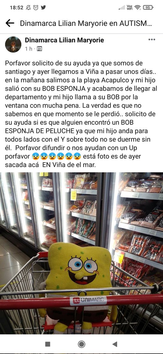 Amigos!!! Una mamita de un niño azul solicita ayuda. Por favor gente de Viña se ruega difusión. Gracias 💕

<a href="/ChileAutismo/">Autismo Chile</a>