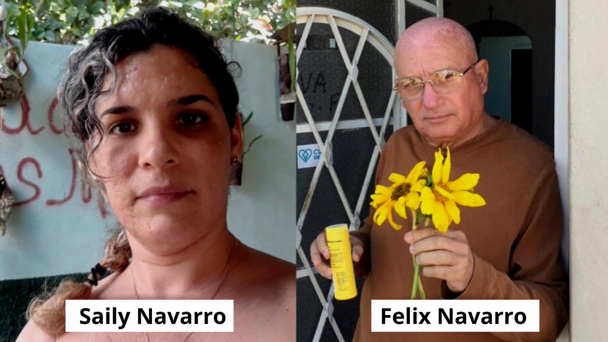JUSTICIA! para Félix Navarro y su hija, la Dama de Blanco, Saily Navarro, condenados injustamente por la Fiscalía en Matanzas, a 15 y 11 años de prisión, respectivamente. LIBERTAD PARA TODOS LOS PRESOS POLÍTICOS EN CUBA. #ddhh #Cuba #Dictadura #represion #cubanoslibresuy