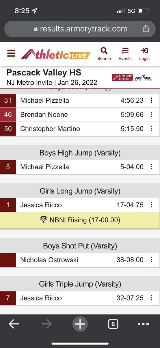 Pascack Valley T&F tweet media