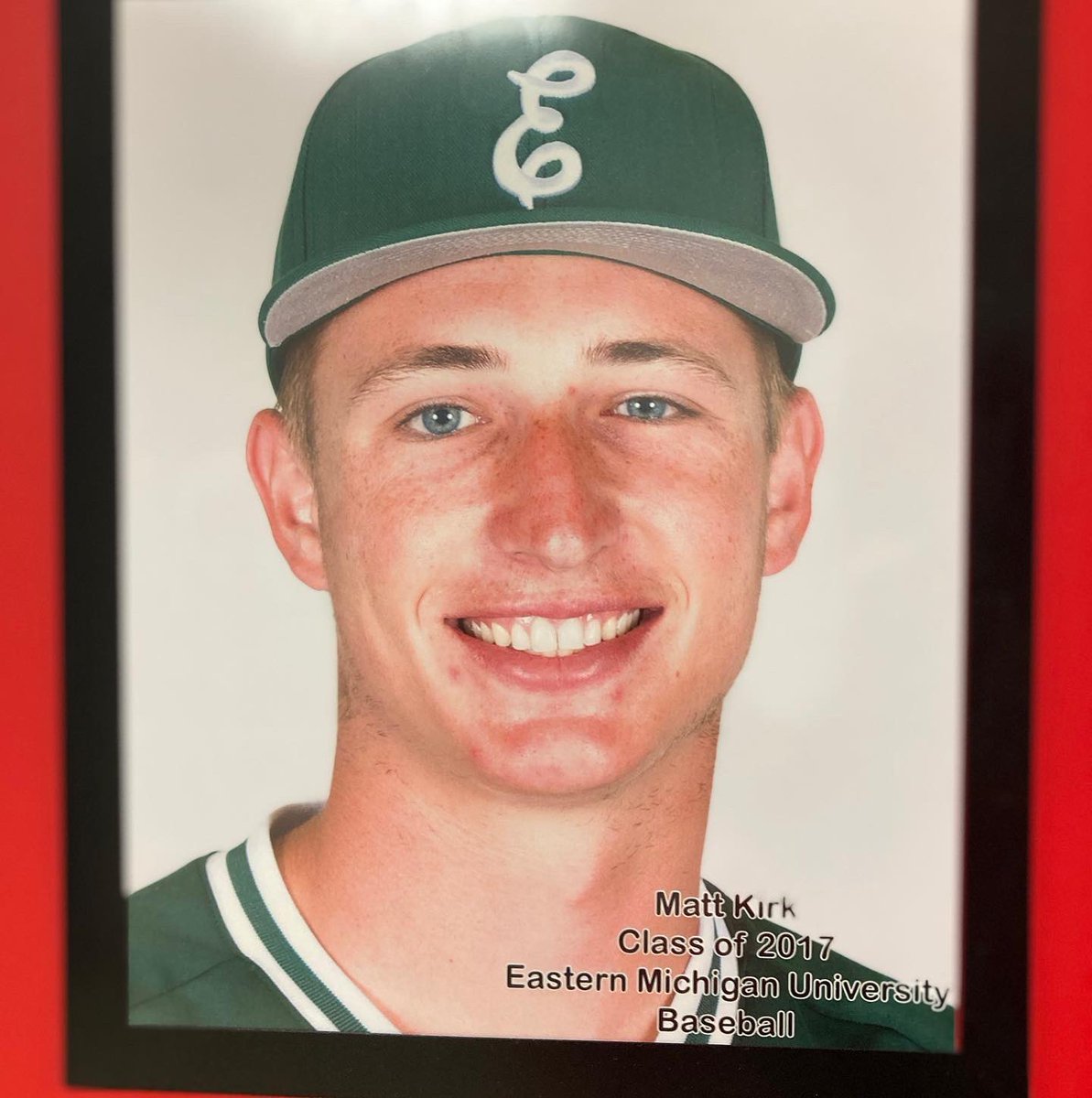 Milford_Eagles's tweet photo. Familiar face, different place! Our guy @matthewkirk99 and 2017 MHS alum is on the move to @easternmich!!!
#KeepReppinβ @clersunsports @milford_flock @milford_schools @BaseballMilford @ECC_Sports @MilfordHsEagles https://t.co/VRZArmuY8t