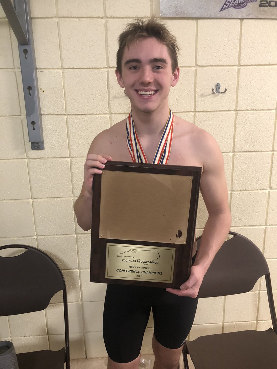 ES_Athletics's tweet photo. Congrats to Andrew Needham on being named the 2022 Foothills 2A Conference Swimmer of the Year and Krista Cox on being named the 2022 Coach of the Year!!! https://t.co/z6PGP2XPg9