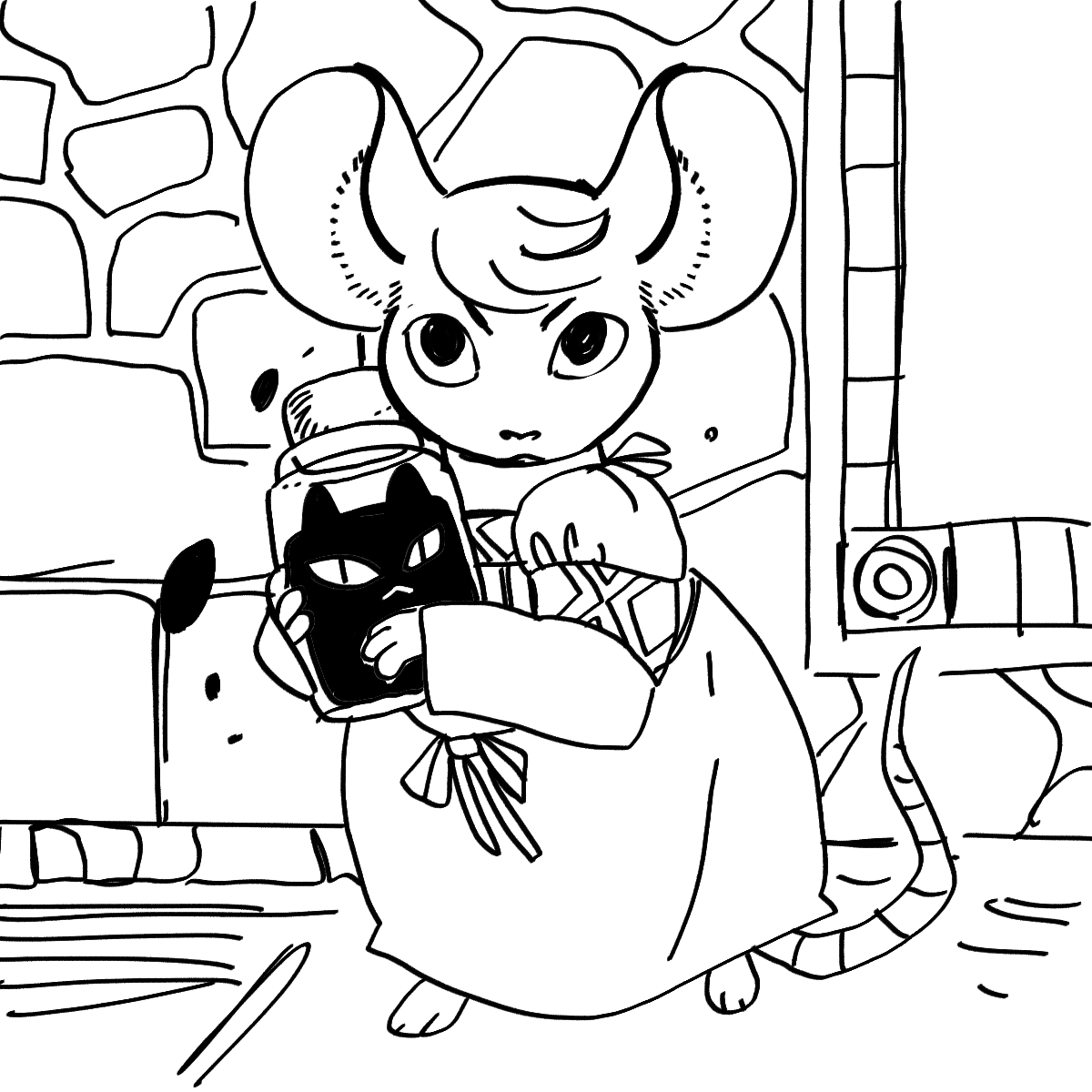 Someone please pay me to make an anthro Faustian Renaissance short comic where the characters are rodents and the demons are cats. 