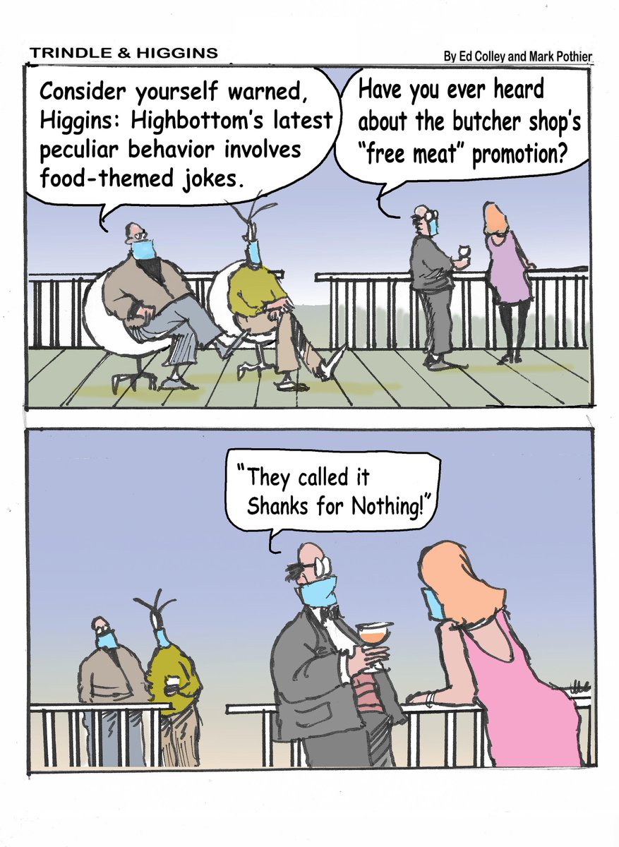 TrindleHiggins's tweet image. A #food joke in bad taste. Here's the latest @TrindleHiggins comic.