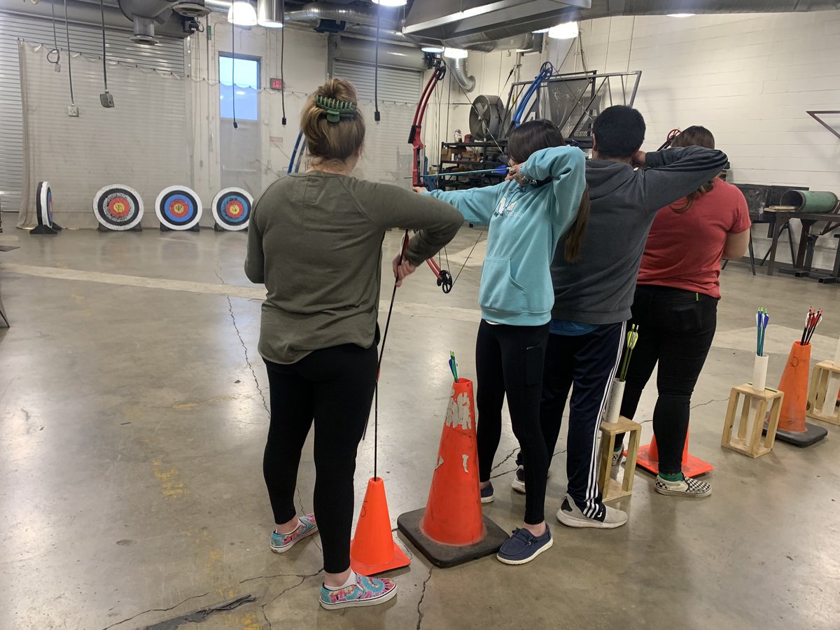 georgetownffa's tweet photo. @georgetownffa &amp; @evhsffa Archery Teams competed in the State Archery Qualifying Shoot. FFA Members scores will be submitted to the state level, to see if they qualify for the State Archery Tournament in March🏹

@GeorgetownHS @Mr_B_Johnson @DavinVogler @CTEShrek @GeorgetownISD https://t.co/Cbr0knP1WC