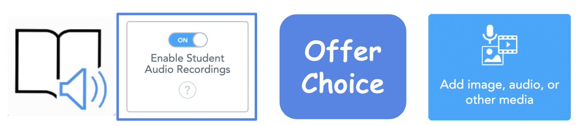 A6: When Ss are learning virtually (and in the f2f classroom), I support diverse learning needs by enabling the following in my <a href="/Nearpod/">Nearpod</a> lessons BEFORE launching: 
 * Immersive Reader
 * Student Audio Recordings for OEQs
 * Choice Boards 
 * Reference Media
#Nearpodchat