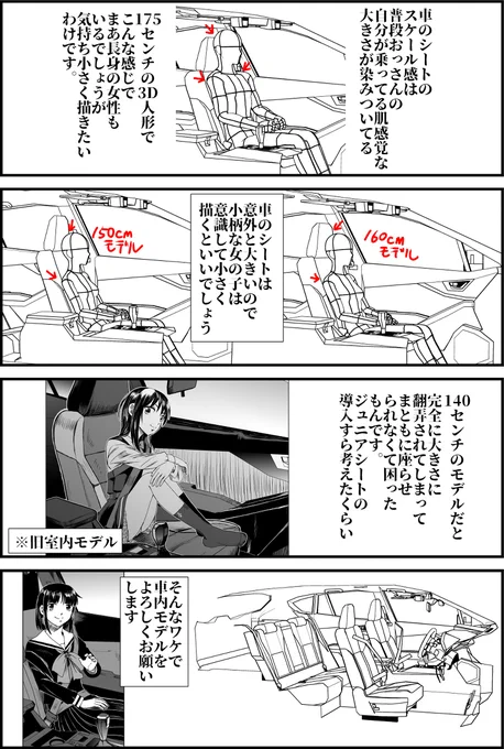 3D車内モデル販促 #CLIPSTUDIOPAINT #朝潮(艦隊これくしょん) #制服 #セーラー服 #自動車 #車内 #3Dなぞりマン https://t.co/lqlky8bpbQ 