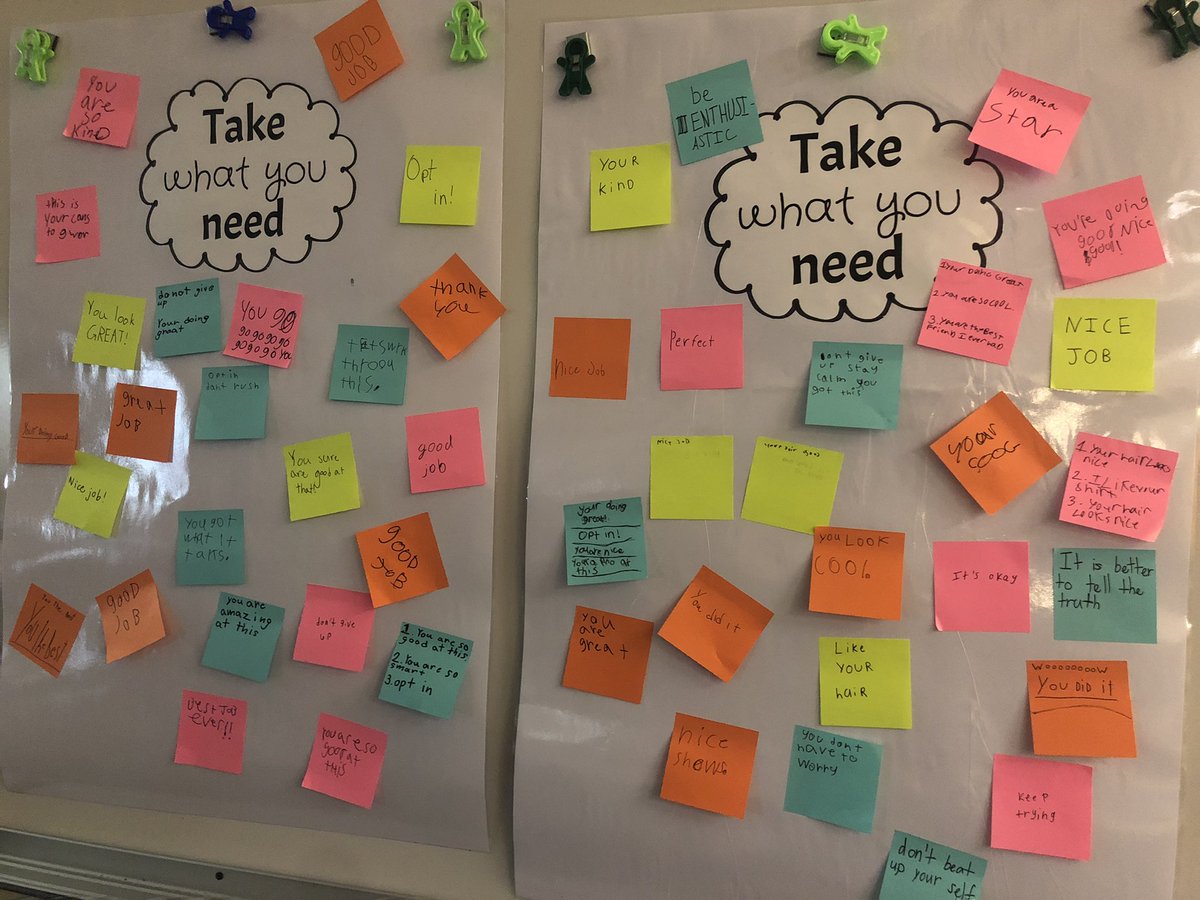 teacher2teacher's tweet photo. From "nice job" to "you are a star," Ss can find just the right note of affirmation here – and take it with them to stay encouraged all day!

(📸 via T @Teach_WA)

https://t.co/axG7K7IjSI #SEL #SocialEmotionalLearning https://t.co/MPkoeo2zyg