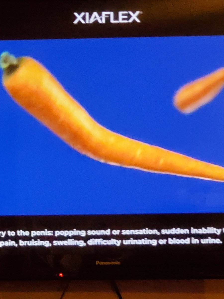 ScottD_redox's tweet photo. Watching medical commercials and for some reason I am thinking of @RobGalyen #BentCarrot cc @Rboyle10Ryan @richaffeldt @Oregon_farmer wonder if some #PeneCal would help? https://t.co/hbJhMSXwZN