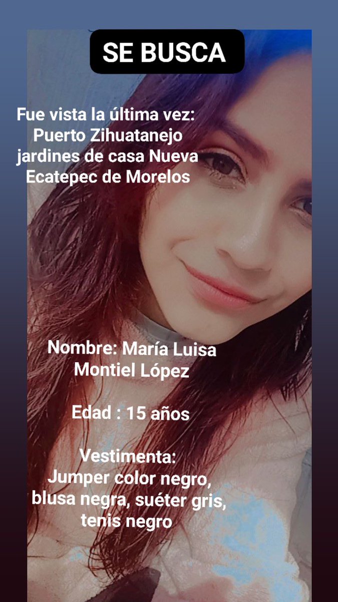 Amig@s! Les pido ayuda por fa para compartir, es hija de un familiar! Cualquier info: 55 3463 9862 ó 554088 9067 
Millones de gracias 🙏🏼RT #SeBusca <a href="/SS_Edomex/">Secretaría de Seguridad del Estado de México</a>