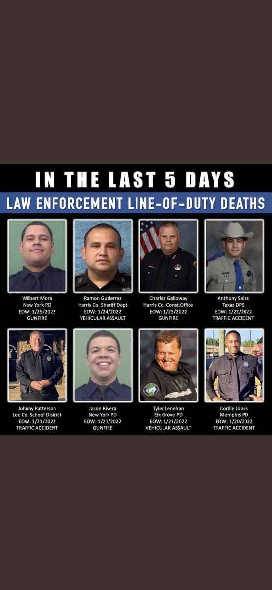 rpd_ofcwellness's tweet photo. Sending our condolences and prayers to the families and law enforcement communities of these heros💙 @NYPD32Pct @hcsheriff @HCpct5 @TexasDPS1 @LeeSchools @ElkGrovePD @MEM_PoliceDept https://t.co/o7AFWNAlKu