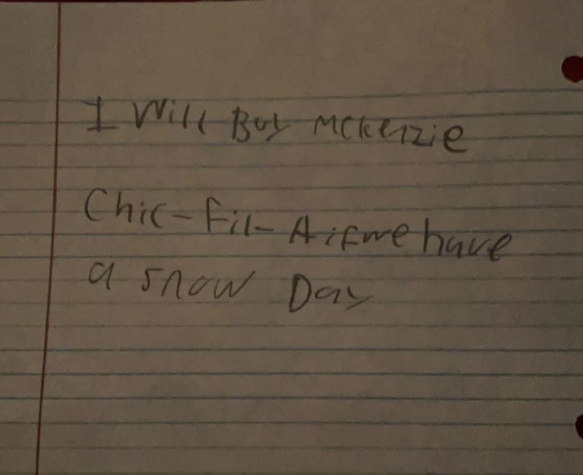 A message from Tuslaw’s king Cole  Jauman, who doesn’t like Chic-Fil-A? @TuslawHigh