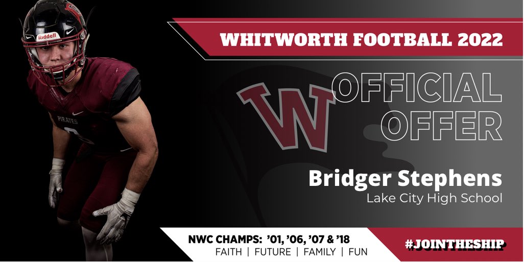 Excited to announce that I’ve received an Offer from @WhitworthFB! Thank you to all the coaches for this incredible opportunity! @coach_shamion @duke_degaetano @Coach__Shaw @Coach_Trox @CoachNThompson