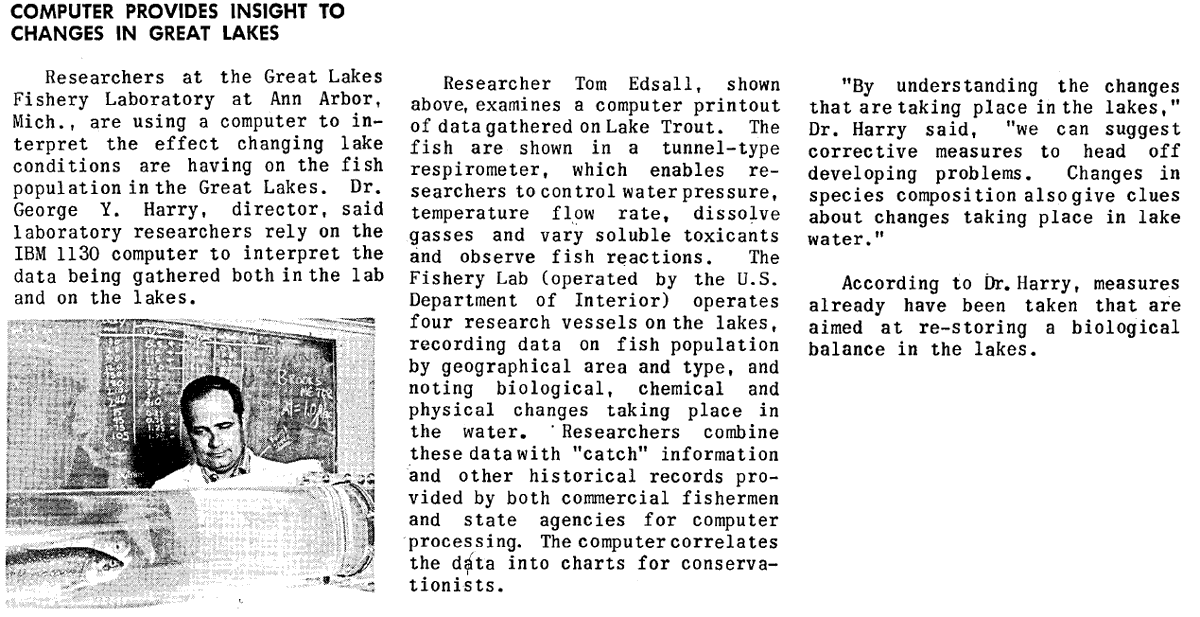 Dr_KaoYC's tweet photo. I actually found the report for a photo I bought from @eBay and it was from our lab in 1970!!
--heard the #respirometer was in the basement
--the report was about using an @IBM 1130 #computer
--on "Computers and Automation" 1970 (9)
#laketrout #GreatLakes #fishery https://t.co/LvtEKRDp0w