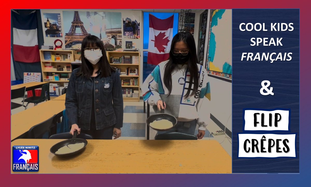 NimitzFrench's tweet photo. Fêtons La #Chandeleur en faisant sauter les crêpes ! Le 2 février | 17h | salle 281
-----
Celebrate La #Chandeleur by participating in a crêpe-flipping competition! Feb. 2nd | 5 p.m. | Rm. 281 https://t.co/z7BYnIsmqm