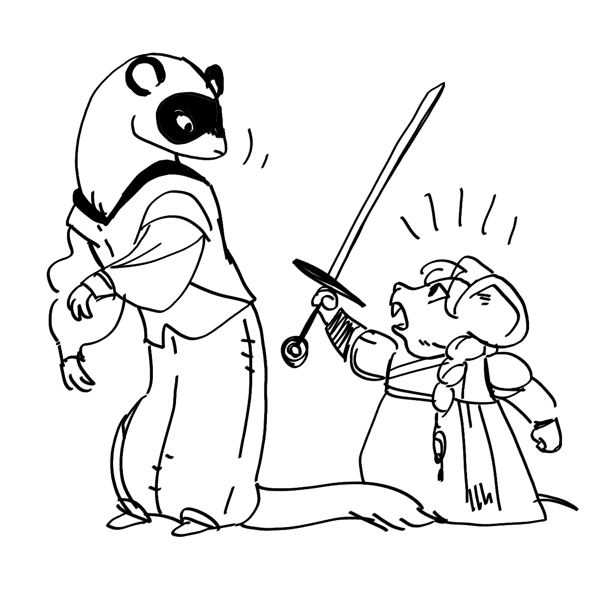 Love interest ferret character. 