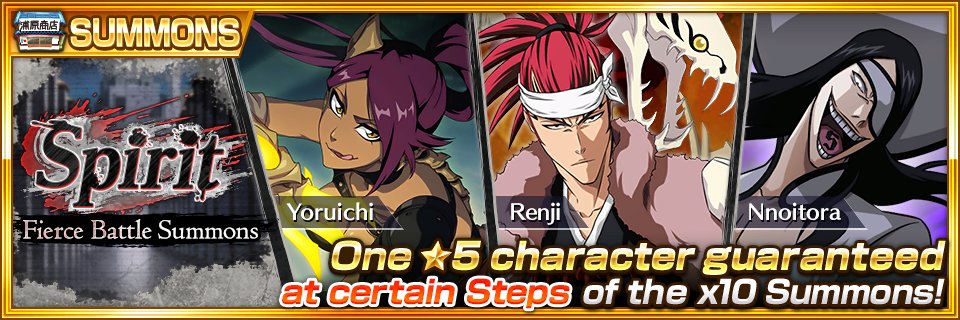 bleachbrs_en's tweet image. Fierce Battle Summons: Spirit​ is here with ★5 Renji! hyperurl.co/1j7cnj #BraveSouls