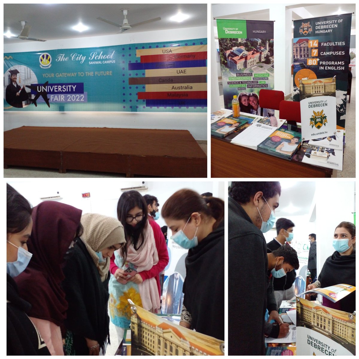 AKConsultants_'s tweet image. University  of Debrecen  Regional Office was invited  at   University  fair 2022 by City School  Sahiwal Campus.  

#studyFair #Ceremony #students #Debrecen #Hungary #UODPk #AKConsultants #Pakistan #Lahore