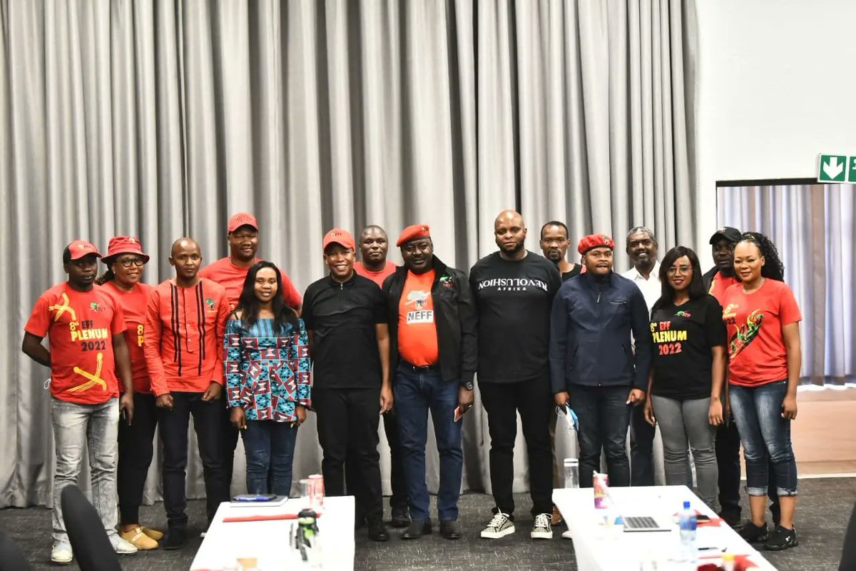 EFFSouthAfrica's tweet photo. #EFFThrowBackThursday
EFF leadership in SA, Lesotho, eSwatini, Namibia at the #EFFPlenum2022
As the political liberation, African people started from the North to the South, the economic emancipation of the continent will move from the South to the North. Pan African Unity now! https://t.co/FYGs7jKJbw
