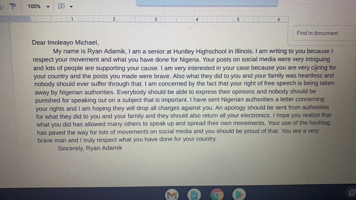 ryanadamik's tweet photo. @amnesty #writeforrights2020 #hhsglobalacademy #EndSARS #imoleayomichael https://t.co/yODtvojwwg
