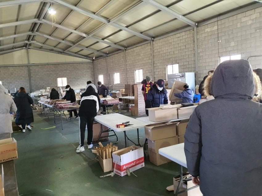 bearkcw's tweet photo. remember when kwiz rented a warehouse just to organize their one-reeler albums? 😩 this reminds me charlie &amp; the chocolate factory. they look like they are finding the golden tickets 😭 https://t.co/knBdFFG7bz