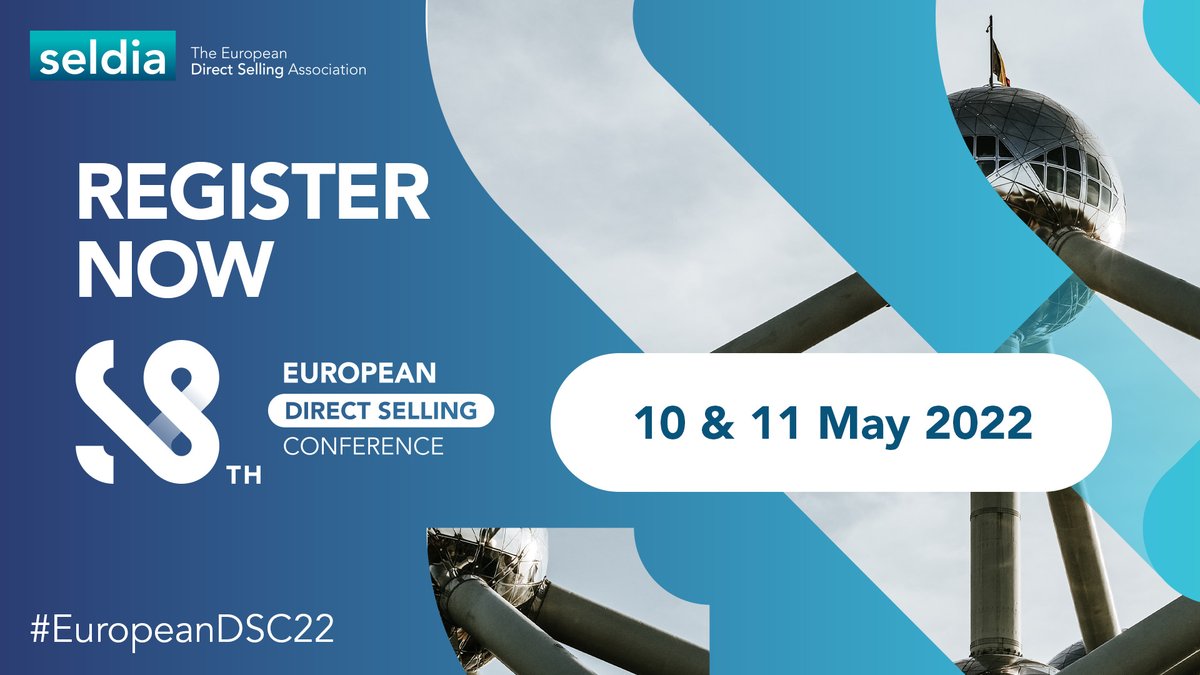 Join us in Brussels for the landmark event aimed at direct selling professionals in 🇪🇺  ow.ly/VQrB50HElqc 
Be inspired by our panellists, exchange with peers, and discover our partners’ services and offers. REGISTER NOW #EuropeanDSC22