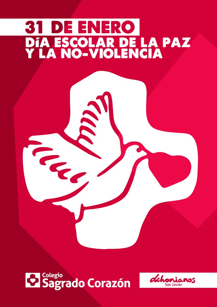 Celebramos el #DíaEscolardelaNoViolenciaylaPaz, dedicado a conmemorar en los centros educativos una cultura de respeto, tolerancia y paz.
"No hay camino para la paz, la paz es el camino". Mahatma Ghandi 

#DíaDeLaPaz #somosdehonianos #colegiodehoniano