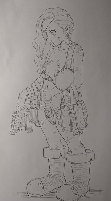 次のマンガは歴戦の女戦士が魔法の薬で若返るってシチュエーションにしようかと模索中だけどあまり幼くしすぎると自分の描けるエロ表現の射程範囲外になってしまうのでその辺のバランスが難しいな😅 