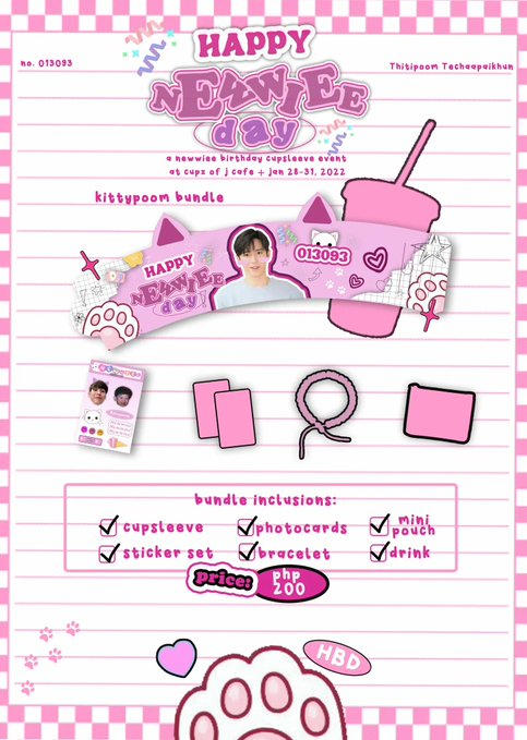 sripanwapolca's tweet photo. Hello to all dabawenyo Polca and Honey's..
Let's celebrate the birthday of our sweetest honey polar bear Newwiee as he will be celebrating his 29th birthday.

Happy Newwiee Day
in Davao City-Philippines

Newwiee cafe
📍 Cupz of J cafe
🗓️Decor Jan 28-30

#Newwiee
#Happynewwieeday https://t.co/MP72q6sIVu