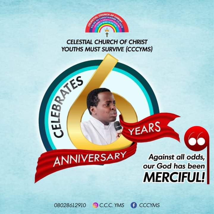 cccyms's tweet photo. HALLELUYAH!!!
It's been 6 years of God's Faithfulness, Grace, Great mercy and Expansion๐ฅณ
Until this day, despite all odds, God has been our strong pillar of support in all ramifications.
Nรญtรฒรณtแปฬ, Olรบwa แธฟbแบนฬ fรบn wa
#Happy6
ยฉ๏ธCCCYMS NATIONs https://t.co/yBxMSIwMkd