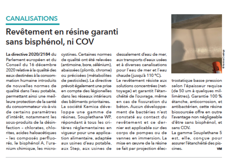 KemicaCoatings's tweet photo. 📰 Retrouvez-nous dans le magazine Hydroplus de Janvier-Mars 2022 dans un article traitant des #Canalisations.
🔗 En savoir plus sur le traitement des canalisations par Kemica Coatings : https://t.co/XbvAgyoXDI
#Hydroplus #KemicaCoatings https://t.co/17TTVFv4wQ