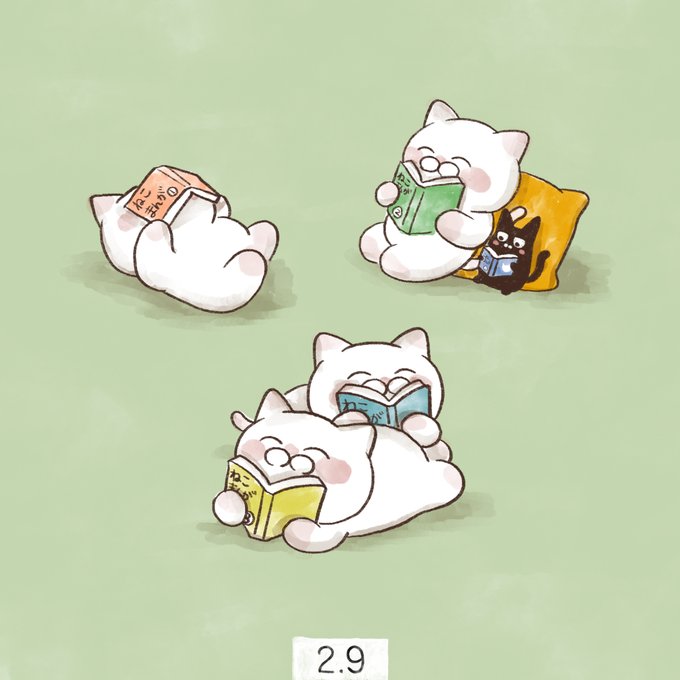 「寝そべり 白い猫」のTwitter画像/イラスト(新着)｜5ページ目