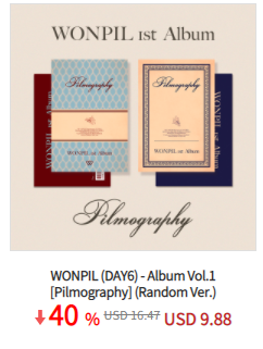 Ktown4u_IDN's tweet photo. 🇮🇩 KTOWN4U Indonesia X @MYDAYSITE

💽WONPIL (DAY6) - Album Vol.1 [Pilmography]
 ✅Random Ver
🎁Poster

Link for new account ✍️https://t.co/32lvcYZepW
Link for purchase 👉https://t.co/U8R8iZWnex https://t.co/KA8moxGTh4