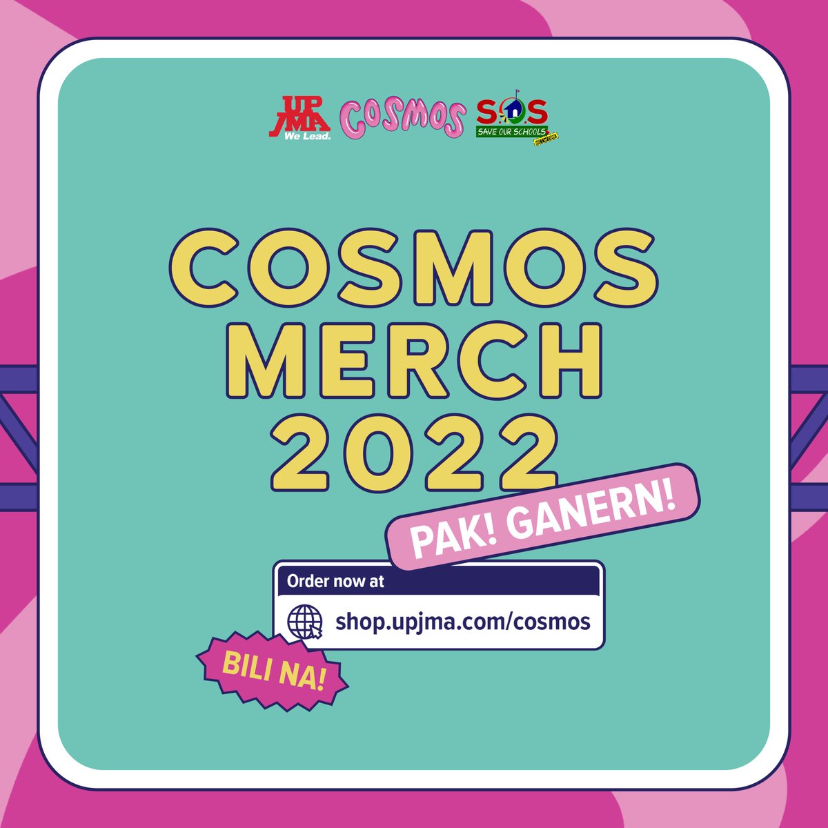 H&amp;M, Bershka, Nike? ❌
Eh kung Cosmos, Cosmos, Cosmos? ✅

Fit check instant pasado? May bonggang-bonggang bundles pang-infinity and beyond pa? 👨‍🚀 San ka pa! Chikitawt sabay check-out na sa shop.upjma.com/cosmos!

#MissionCosmos #GetCosmic #CosmosMerch2022