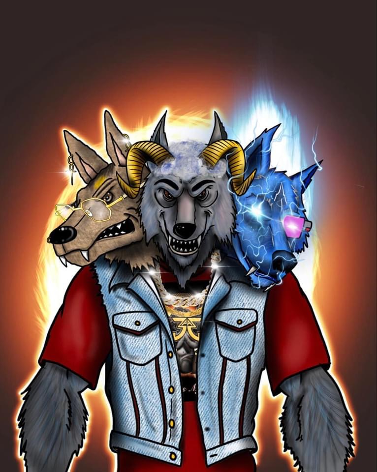 NFTOnlyWolves16's tweet photo. Here is a custom NFT done for our ambassadors.
A international reggaetón band‼️
Just shared this for us‼️ they are officially part of Onlywolvesnftclub 👈  @3pa3pr 
Here’s a music video of them wearing Only wolves &amp; CO. Merch 👉 https://t.co/MjH4zJwrCz https://t.co/VpDE7bNFln