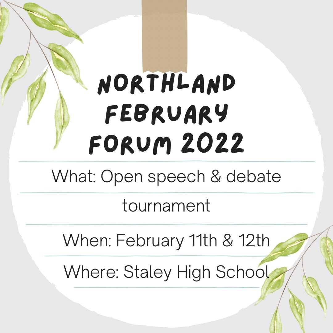 StaleyDebate's tweet photo. We need YOUR help! Staley &amp; Winnetonka speech &amp; debate teams will be co-hosting the annual Northland February Forum on Feb. 11th &amp; 12th at Staley High School. We NEED judges!!

Please consider signing up here: https://t.co/yKdLxM4Urm https://t.co/JjQOwtUzBC