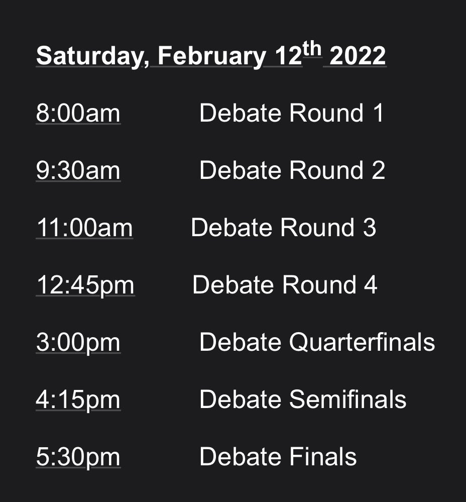 We need YOUR help! Staley &amp; Winnetonka speech &amp; debate teams will be co-hosting the annual Northland February Forum on Feb. 11th &amp; 12th at Staley High School. We NEED judges!!

Please consider signing up here: tinyurl.com/2022FebForumJu…