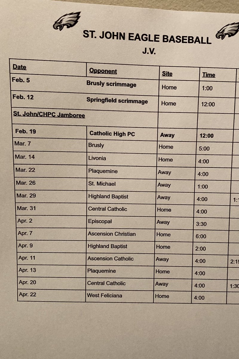 St. John Baseball tweet media