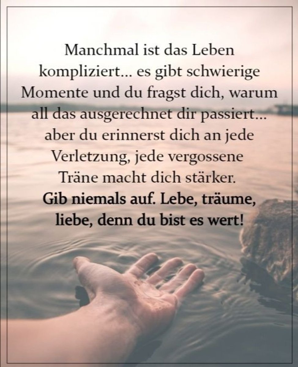 Guten Morgen.
Zuversicht ist das,
was man erhält, wenn man wieder aufsteht.
Von Menschen, die dir die Hand reichen.
Die dich mitnehmen auf der gemeinsamen Reise...