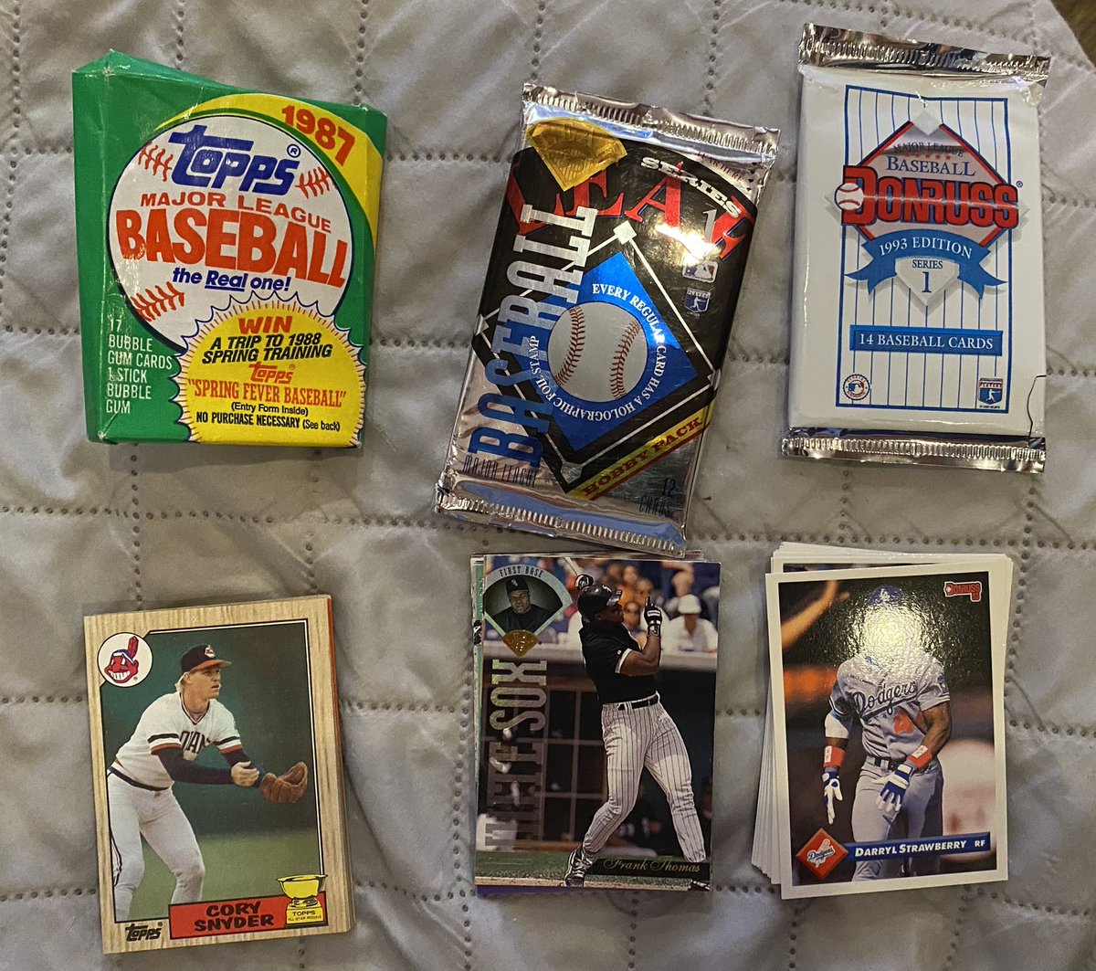 tim_widner's tweet image. Today I received a surprise shipment from @rippingwaxpacks of one pack each ‘87 Topps, ‘95 Leaf and ‘93 Donruss. I can’t tell you how much fun it is #rippingwaxpacks of old school cards on this HOF announcement Wednesday. @JasonHance @DonaldPavlik @BIsaac17