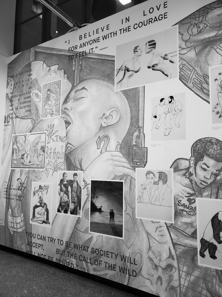 TovaRaylyn's tweet photo. "You can try to be what society will accept, but the call of the wild will not be denied" -Richelle B

Check out the Art From the Inside exhibit at Watkins Hall at WSU to see art from queer folks who are currently incarcerated. Send them a text about their work. https://t.co/ceLbZskdZK