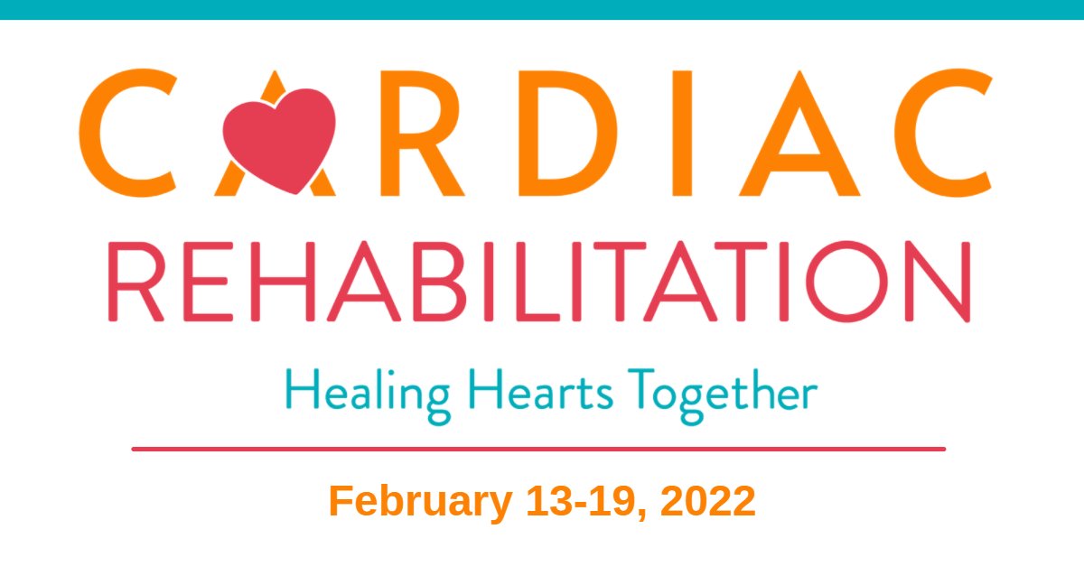 AACVPR's tweet photo. Cardiac Rehab Week, happening February 13–19, 2022, will draw attention to the role of cardiac rehabilitation in reducing the devastating effects of heart disease. Take advantage of our marketing toolkit to help spread the word about CR Week! https://t.co/70WzxtZXgm https://t.co/xRyoBU907J